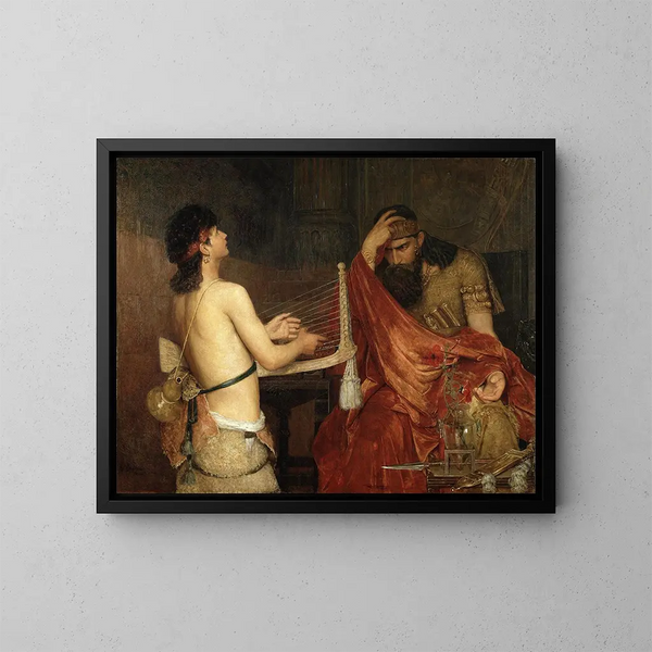 David e Saul - Ernst Josephson — quadro incorniciato alla parete