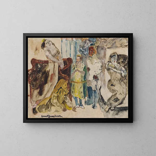 Scène dramatique - Ernst Josephson — quadro incorniciato alla parete