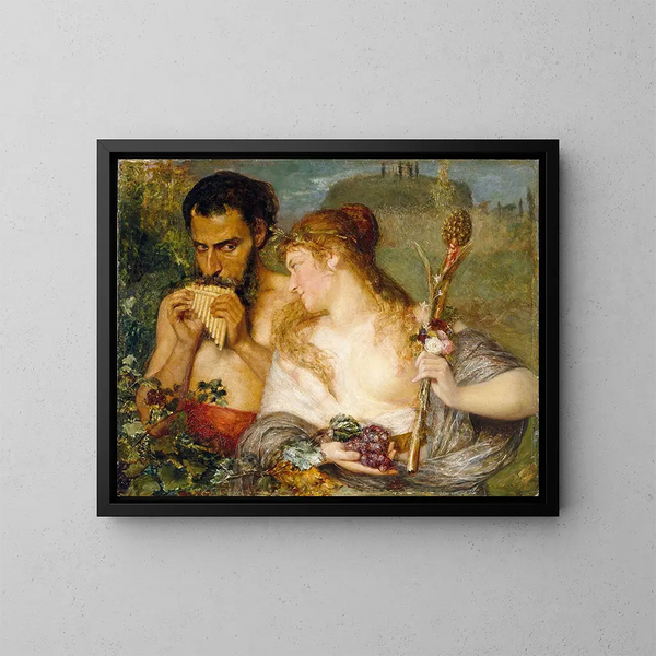Nymphe et faune - Ernst Josephson — quadro incorniciato alla parete