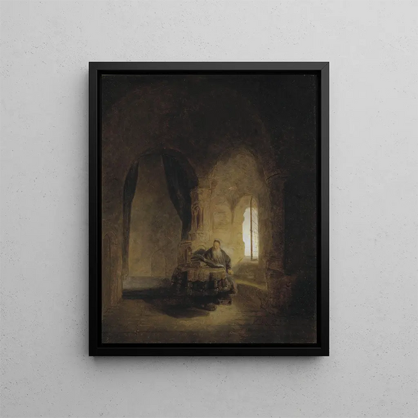 Sant'Anastasio secondo Rembrandt - Ernst Josephson — quadro incorniciato alla parete