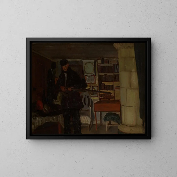 Il vecchio cacciatore - Ernst Josephson — quadro incorniciato alla parete