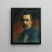 Autoritratto - Ernst Lafite — quadro incorniciato alla parete