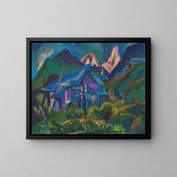 Alphtten e Tinzenhorn - Ernst Ludwig Kirchner — quadro incorniciato alla parete