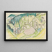 Paesaggio montano con pini - Ernst Ludwig Kirchner — quadro incorniciato alla parete