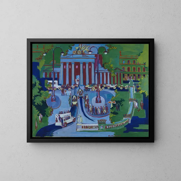 Porte de Brandebourg - Ernst Ludwig Kirchner — quadro incorniciato alla parete
