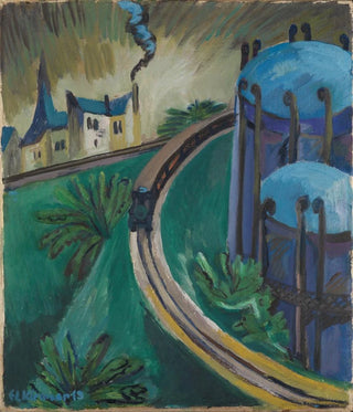 Ernst Ludwig Kirchner - Gaskessel und Vorortsbahn.webp