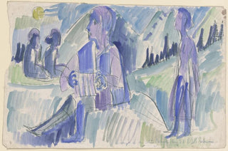 Ernst Ludwig Kirchner - Handorgler in einer Mondnacht.webp