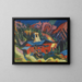 Casa sulla cresta - Ernst Ludwig Kirchner — quadro incorniciato alla parete