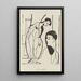Artista e modello - Ernst Ludwig Kirchner — quadro incorniciato alla parete