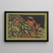 gregge di mucche con un pastore - Ernst Ludwig Kirchner — quadro incorniciato alla parete