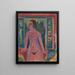 Donna nuda alla finestra - Ernst Ludwig Kirchner — quadro incorniciato alla parete