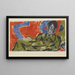 Ritratto di Otto Mueller - Ernst Ludwig Kirchner — quadro incorniciato alla parete