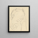 Ritratto - Ernst Ludwig Kirchner — quadro incorniciato alla parete