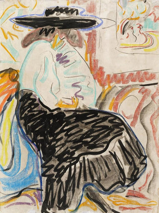 Ernst Ludwig Kirchner - Seated Woman in the Studio.webp