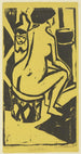 giovane ragazza seduta - Ernst Ludwig Kirchner — vista dell’opera