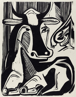 Ernst Ludwig Kirchner - The Large Cow Lying Down Grosse Liegende Kuh.webp