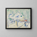 Rivage con fiori a Dresda - Ernst Ludwig Kirchner — quadro incorniciato alla parete