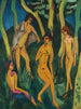 Quattro atti sotto gli alberi - Ernst Ludwig Kirchner — vista dell’opera