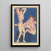 Due uomini e una donna - Ernst Ludwig Kirchner — quadro incorniciato alla parete