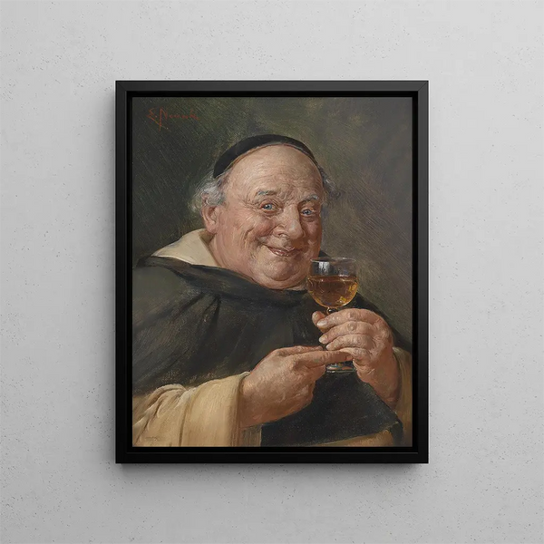 Una buona bevanda - Ernst Nowak — quadro incorniciato alla parete