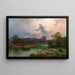 Vista del castello di Windsor - Ernst Rieck — quadro incorniciato alla parete