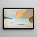 Baia sul mare con rocce - Ernst Schiess — quadro incorniciato alla parete