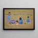 Bambini scalzi nella natura - Ernst Schiess — quadro incorniciato alla parete