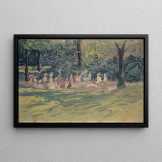 Ernst Schiess - Children Playing in a Public Park.webp