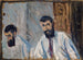 Ritratto doppio di un uomo barbuto in camicia bianca - Ernst Schiess — vista dell’opera