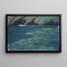 Costa rocciosa e mare calmo - Ernst Schiess — quadro incorniciato alla parete