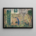 Donna in un giardino meridionale - Ernst Schiess — quadro incorniciato alla parete