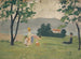 Donne e bambino in un prato - Ernst Schiess — vista dell’opera