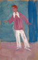 Attore che gesticola - Ernst Schiess — vista dell’opera