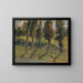 Alberi autunnali sul bordo di un ruscello - Ernst Schiess — quadro incorniciato alla parete
