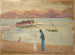 Ragazzo marinaio, piccole barche e braccia di mare - Ernst Schiess — vista dell’opera