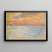 Mare con tramonto - Ernst Schiess — quadro incorniciato alla parete