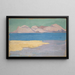 Bras de mer et chaîne de montagnes lointaine - Ernst Schiess — quadro incorniciato alla parete