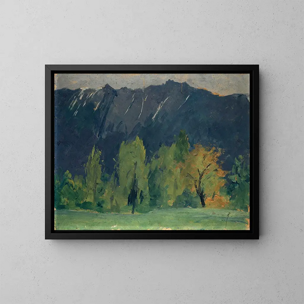 Paesaggio montano - Ernst Schiess — quadro incorniciato alla parete