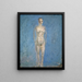 Donna nuda contro un cielo luminoso - Ernst Schiess — quadro incorniciato alla parete