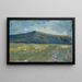 pianeggiante con montagna nuda - Ernst Schiess — quadro incorniciato alla parete