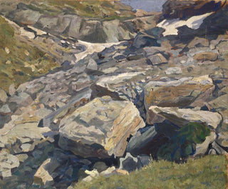Ernst Schiess - Scree with a Patch of Snow.webp