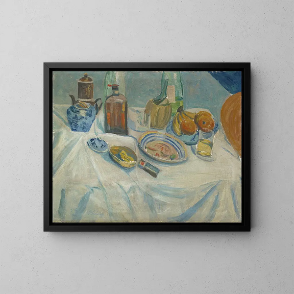 Table après le repas - Ernst Schiess — quadro incorniciato alla parete