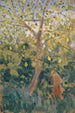 Albero con foglie autunnali ingiallite - Ernst Schiess — vista dell’opera