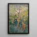 Albero con foglie autunnali ingiallite - Ernst Schiess — quadro incorniciato alla parete