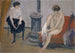Due donne a una stufa - Ernst Schiess — vista dell’opera