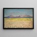 Rive con braccio di mare stretto e catena di colline lontana - Ernst Schiess — quadro incorniciato alla parete