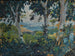 Vista attraverso gli alberi su una baia del sud sul mare - Ernst Schiess — vista dell’opera