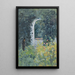 Donna in un giardino di rose - Ernst Schiess — quadro incorniciato alla parete