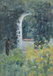 Donna in un giardino di rose - Ernst Schiess — vista dell’opera