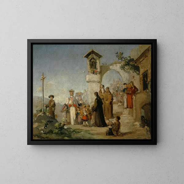 Studio per il giorno di Santa Maria - Ernst Stückelberg — quadro incorniciato alla parete